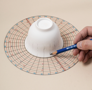 Ceramic Scope Ruler Drawing Tool 360-Degree Full-Circle Scope Ruler Multi-Functional Equal Scope Drawing Measurer Equalizer Circle Divider
