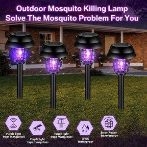 Solar Mosquito Killer Light Outdoor Insects Killer Waterproof Garden Yard Insect Trap Mosquito Killer Lamp