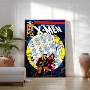 Bandai | XX-MEN Siêu Anh Hùng Retro Truyện Tranh HD Nghệ Thuật Poster Dán Cho Gia Đình Phòng Khách Phòng Ngủ Thanh Phong Cách Hiện Đại Thẩm Mỹ Trang Trí Tường