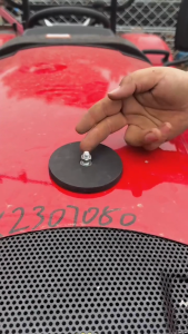 ขายึดไฟสปอตไลท์ LED รถยนต์ ฐานแม่เหล็กเคลือบยาง ทรงกลม สำหรับติดบนหลังคา