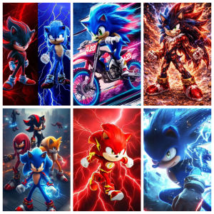 5D DIY Full Square&Round Diamond Cartoon Character Painting Set Mosaic Art Home Decoration Gift for Living Room Bar
