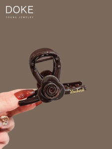 Acrylic Shark Clamp Hair Accessories Womens Half Updo Flower Clamps Vintage Style Hair Grips Fashionable Hair Accessories