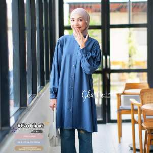 FLORI TUNIK MUSLIM POLO PINEN POLOS BY GHAFFA