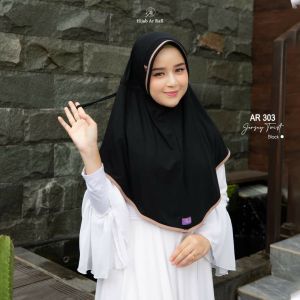 Jilbab hijab kerudung bergo krudung wanita dewasa jersey instan serut polos terbaru new terlaris terkini modern kekinian murah viral 2022 Arrafi AR 303 adem mudah di bentuk cantik pet antem bahan stella ori premium cantik bayar di tempat COD gratis ongkir