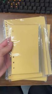 60 Tờ Giấy Kraft Dày Dùng Thay Thế Cho Sổ Tay A5 A6 B5 6 Lỗ Giấy Lót Trong Giấy Thay Thế Bên Trong