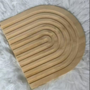 Wooden Wave Arch Shaped Cutting Board Boho Style Decorative Wooden Cutting Board Home Decor for Kitchen Dining Room Living Room