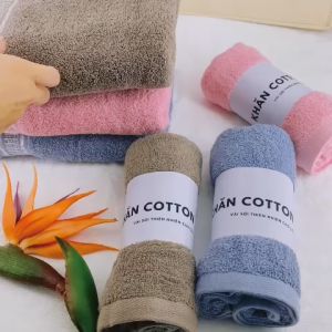 Khăn mặt cotton khăn lau mặt cao cấp THIPHUCO 35x80cm M362 khăn lau mặt cotton siêu thấm hút khăn mặt mềm mịn khăn lau đa năng hút nước tốt