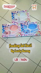 Lusty bunny feeding set S LB-1404 tersedia warna putih  pink  biru