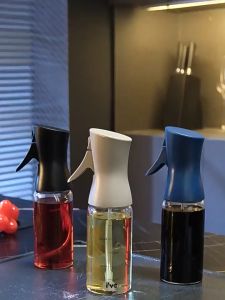 SG Ready Stock Precision Borosilicate Glass Oil Spray Bottle 200ML for BBQ & Air Fryer