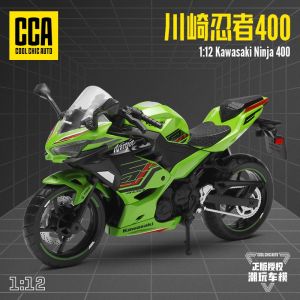CCA Officially Licensed Kawasaki Ninja 400 1:12 Scale Diecast Alloy Motorcycle Model Toy (Green)