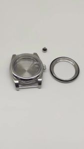 RICHUS NH35 Watch Case 36/39mm Silvery Polished Brushed Watch Case Sapphire Glass Fit NH35 NH36 ETA2824 2836 Miyota82 Movement