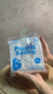 Plastik PE Bening uk. 15 - Kresek Transparan Tebal 250 gram Plastik Hd Tebal Murah