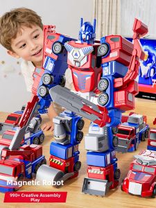 BABYSHOME | Intelligent Magnetic Transforming Robot Toy for 8-12 Year Olds