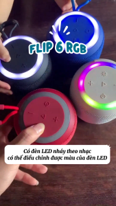 ( HÀNG MỚI ) LOA BLUETOOTH FLIP6 RGB – ÂM BASS CĂNG THIẾT KẾ ĐẸP DỄ MANG THEO - NGHE NHẠC MỌI LÚC MỌI NƠI