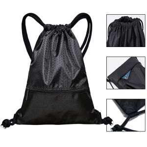CAYCXT SHOP 1Pcs Outdoor Sports Drawstring Pocket Basketball Helmet Storage Waterproof Oxford Fitness Backpack Durable Lightweight Zipper Bag