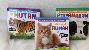 Noisy Touch and Feel Sound Book seri HEWAN (6 sensory textures & 6 suara hewan) - Buku Bersuara Sensorik Bayi