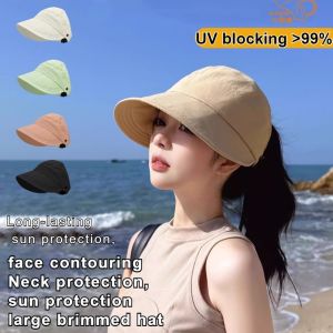 Sun hat with open top Can be tied into a ponytail Womens sun hat Summer hat Thin and breathable Qui