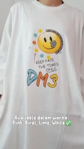 Midi Dress Kekinian Yurika Midi Kaos Katun Combed 24s Apk Sablon S M L XL XXL 3XL Tunik Jumbo Wanita