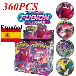 Bandai | Pokemon Cards Spanish Version Fusion Strike Golpe Fusión Booster Box 360 Pieces Collectible Trading Card Game Box Toy