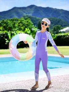 YUKE | Girls All in One Swimwear Long Sleeve Pants Thermal