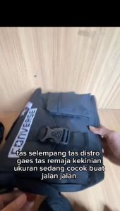 Tas Slempang Pistoll distro CNV P.-S OO5 Black And Blu Core Tas kuliah Tas Sekolah Tas Laptop Dewasa Pria Wanita