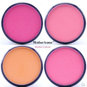 JIUQI | Large Single Color Blush Powder Compact Rose Pink Matte