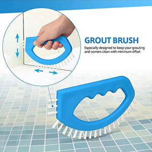 Gap Brush Hard Plastic Scrub Brush Bathroom Kitchen Tiles Dense Bristles Heavy Duty Non Slip Ergonomic Handle Cleaning Tool Clea