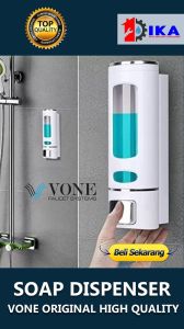VONE TS-V701FS Tempat Sabun Cair Soap Dispenser Gantung Tembok Mewah Elegan Praktis Shampoo Murah-1pcs - Chrome Finish, Berkualitas Tinggi dan Bergaransi 3 Tahun