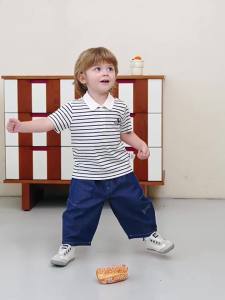 MINI BALA | Light Breathable Denim-style Boys 3/4 Pants