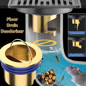 Floor Drain Core Deodorant Anti Insect Copper Water Drainer Cover Anti-Clogging Backflow Preventer