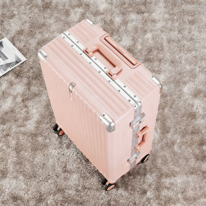 MANLVSHI | Sturdy Durable Silent Aluminum Frame Gender-neutral Lockable Large Capacity Travel Luggage
