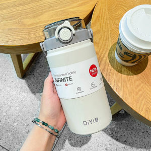 Men S Vacuum Cup Large Capacity Good-looking Pairs Of Drinks Cold Water Cup 1000ml Womens Outdoor Portable Sports Kettle