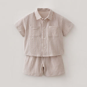 Marc&Janie | Childrens Striped Holiday Shirt Set Summer