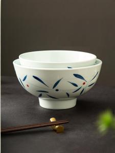 Handmade Ceramic Soup Bowl Sichuan Restaurant Specialty Rice Bowl Yellow Beef Stir-Fry Pepper Meat Bowl Chinese Style Dining Utensils