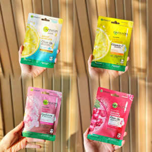 ☉Thailand Garnier Mask Anti-acne and Anti-acne Niacinamide Salicylate VC Reduce Dull Anti-wrinkle Anti-aging Moisturizing❧