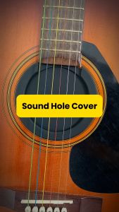 Meideal Sound Hole Cover Anti Feedback Karet Hitam