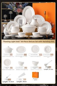 mornenjoy | Glaze Under Color Household New Set of Tableware