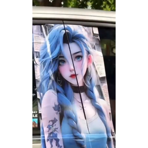 Ready Stock Car sticker PE film Cover Stripe Car Door Center 147 Lion Column Pillar sticker Car Window Middle