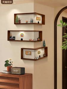 HAOJIUBUJIAN | Corner Storage Display Shelf Wall-mounted