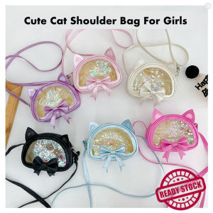 Cute Cat Shoulder Bag For Girls Crossbody Sling Bag Backpack Purse Christmas Birthday Gift For Toddler