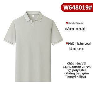 Áo thun polo MiiOW cho cặp đôi vải cotton polyester mỏng nhẹ thoáng khí