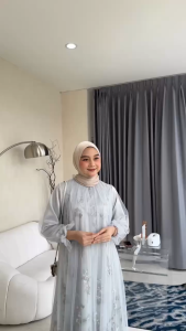 Terbaru Gaun Pesta Wanita Remaja Revina Dress Tille Garden Silk Gamis Brokat Kondangan Terbaru 2025