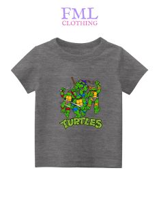 Kaos Anak-Anak Gambar Ninja Turtles (Usia 2-10 Tahun) Katun PE
