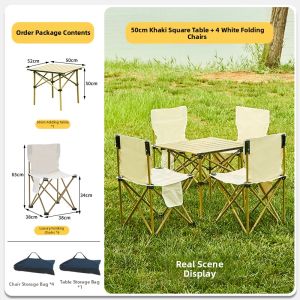 LIWAN | Folding Portable Outdoor Table and Chair Set