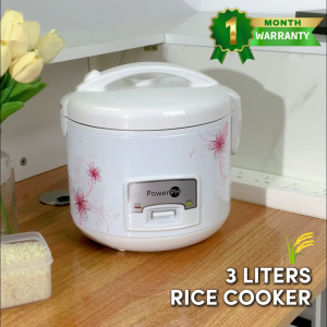 POWERPH 3-Liter Electric Rice & Steamer Cooker with Non-Stick Inner Pot