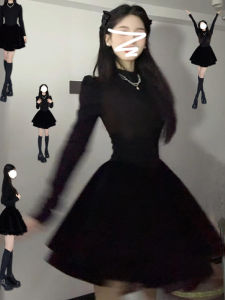 ZHENMANZI | Elegant French Style Black Dress