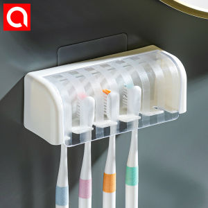Bathroom Toothbrush Storage Box Waterproof Covered Toothbrush Holder Simple Dental Tools Organizer Bathroom Shelf
