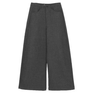 Relaxed Wide Leg High Waist Draping Casual Pants