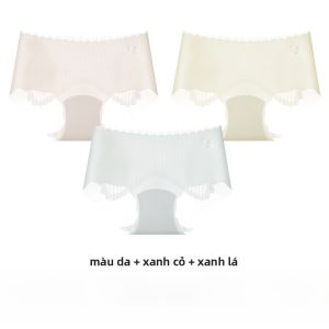 MiiOW | Quần lót tam giác mỏng bằng cotton nguyên chất kháng khuẩn Ice Silk cho nữ cạp vừa không để lại dấu vết mùa hè thoáng khí thoải mái