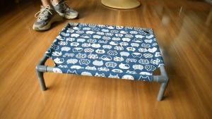 Breathable hammock with removable and washable pipe fittings pet summer nest